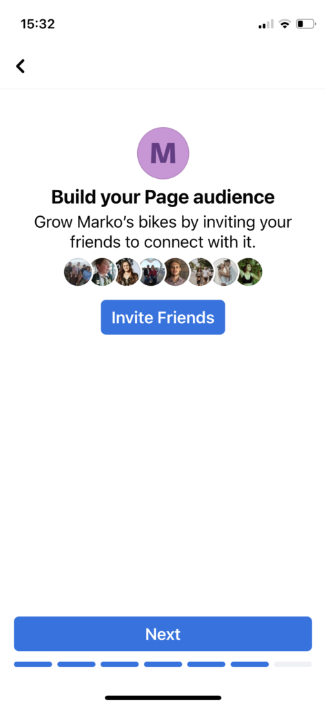 Invite friends to like your facebook business page.