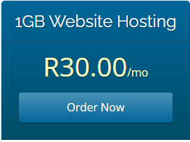 R30 per month hosting for your blog in South Africa.
